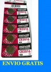 5 X PILA BATERIA BOTON MAXELL 3v LITHIUM LITIO CR2016